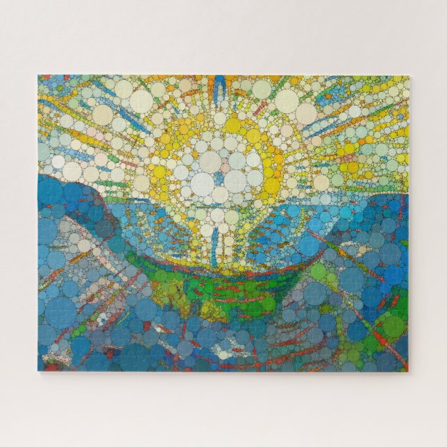 The Sun, Infinity Dots by After William Morris Jigsaw Puzzle (Horizontal)
