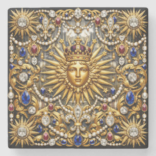 The Sun King Versailles French ornate Stone Coaster