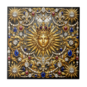 The Sun King Versailles French ornate Tile
