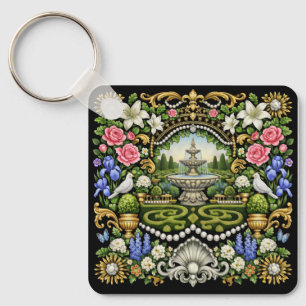 The Sun King Versailles Inspired Garden  Key Ring