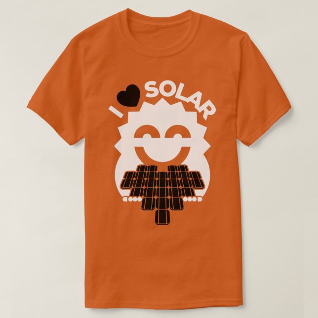 The Sun Loves Solar T-Shirt (Design Front)