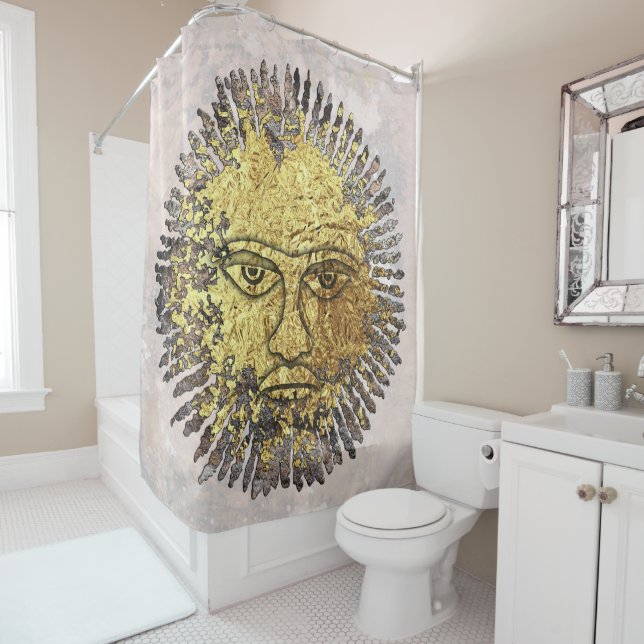 The Sun Shower Curtain (In Situ)