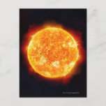 The Sun showing solar flares against a star Postcard<br><div class="desc">Asset ID: 103462855 / Ian McKinnell / The Sun showing solar flares against a star background. Close-up</div>