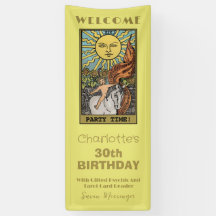 The Sun Tarot Card | Yellow Birthday Backdrop