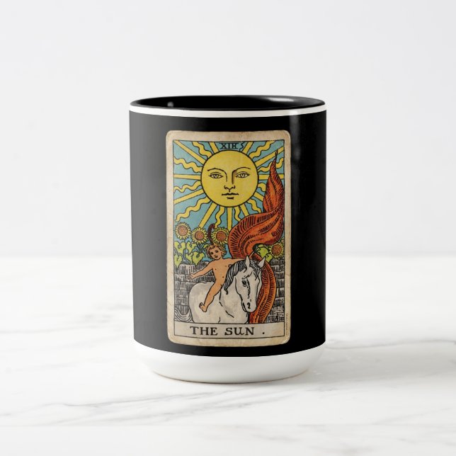 The Sun Tarot Two-Tone Coffee Mug (Center)