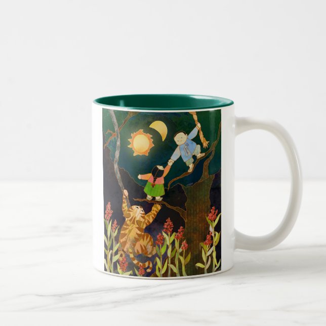 The Sun & The Moon: Korean Folk Tale Two-Tone Coffee Mug (Right)