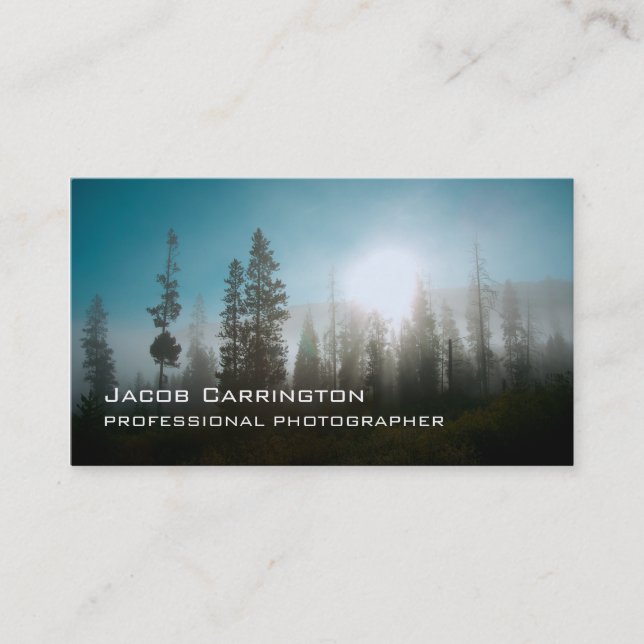 The Sun Through the Mist Business Card (Front)