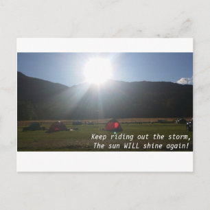 The sun will shine postcard