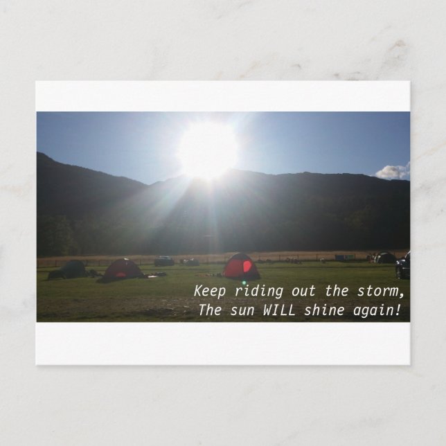 The sun will shine postcard (Front)