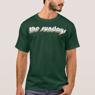The Sundays Retro Rainbow Typography Faded Style T-Shirt