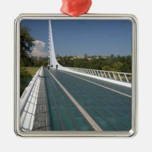 The Sundial Bridge at Turtle Bay Metal Tree Decoration