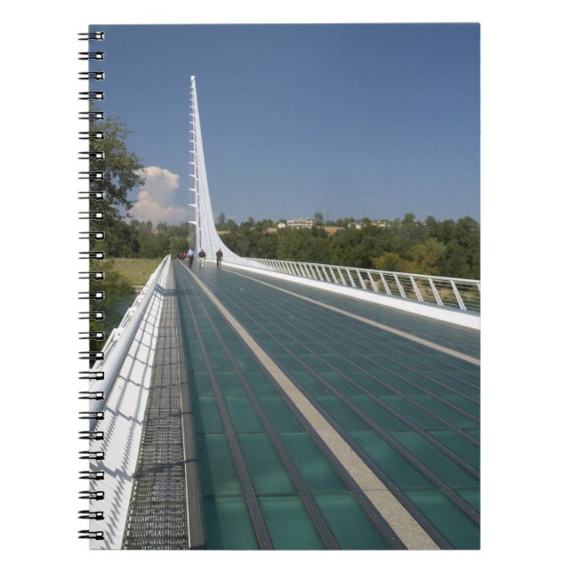 The Sundial Bridge at Turtle Bay Spiral Notebook (Front)