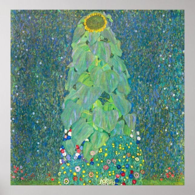 The Sunflower by Gustav Klimt Poster (Front)