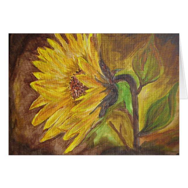 The sunflower card (Front Horizontal)