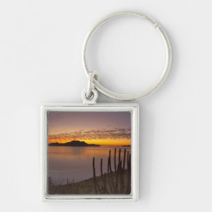 The sunrise over Isla Danzante in the Gulf of 2 Key Ring