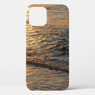 The sunset reflection on the beautiful ocean water iPhone 12 case