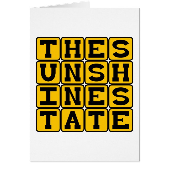 The Sunshine State, Florida Nickname (Front)