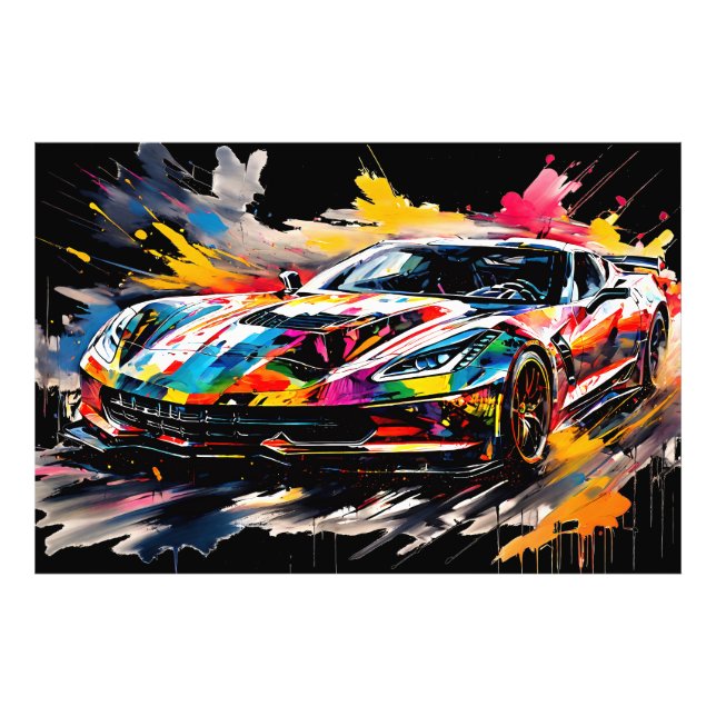 The Supercar in Motion Photo Print (Front)