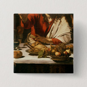 The Supper at Emmaus, 1601 15 Cm Square Badge