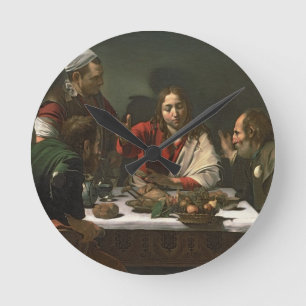 The Supper at Emmaus, 1601 (oil and tempera) Round Clock