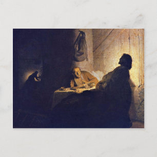 The Supper At Emmaus. By Rembrandt Van Rijn Postcard