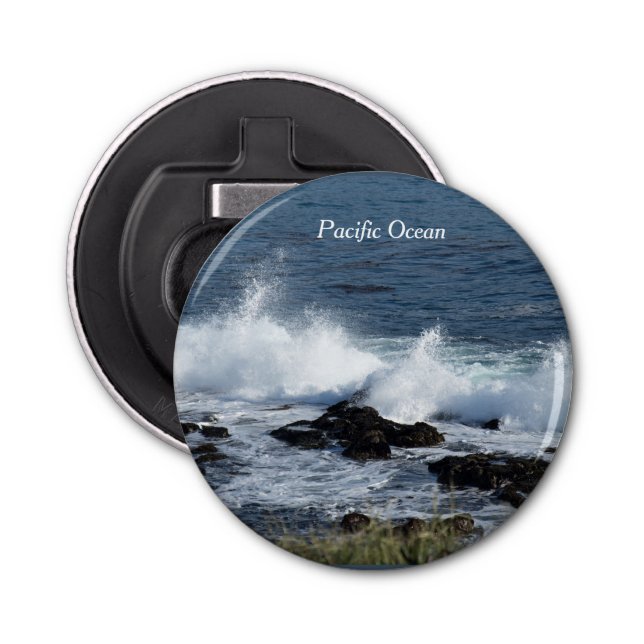 The surf of the Pacific Ocean     Bottle Opener (Front)