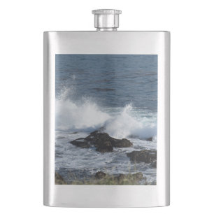 The surf of the Pacific Ocean Hip Flask