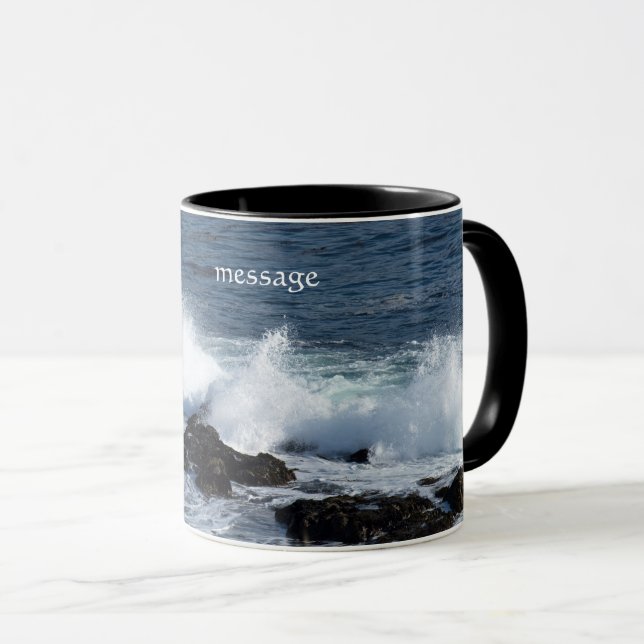 The surf of the Pacific Ocean Mug (Front Right)
