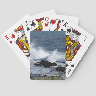 The surf of the Pacific Ocean Playing Cards