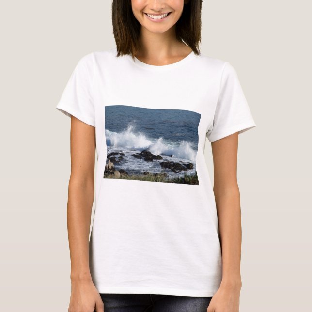 The surf of the Pacific Ocean             T-Shirt (Front)