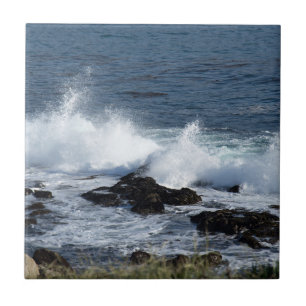 The surf of the Pacific Ocean Tile