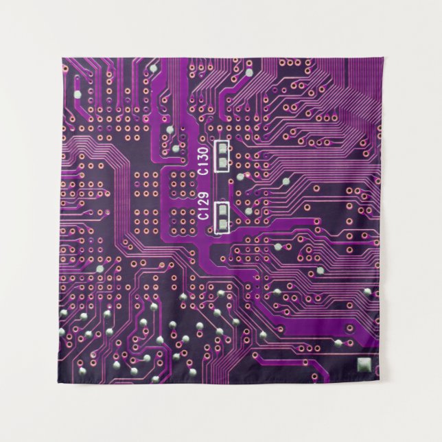 The surface of the digital circuitbackground,abstr tapestry (Front)