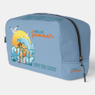 The Surfer Rides the Wave   Dopp Kit