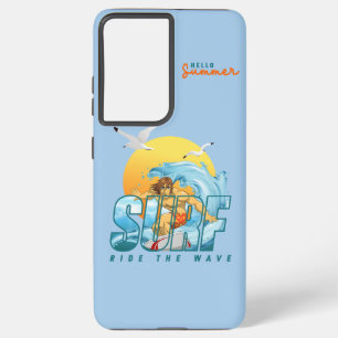 The Surfer Rides the Wave   (M) Samsung Galaxy Case