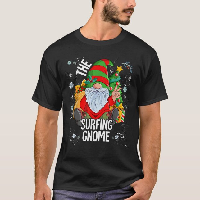 The Surfing Gnome  T-Shirt (Front)