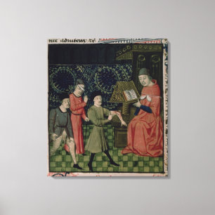 The Surgeon's Clinic, by Guy de Chauliac Canvas Print