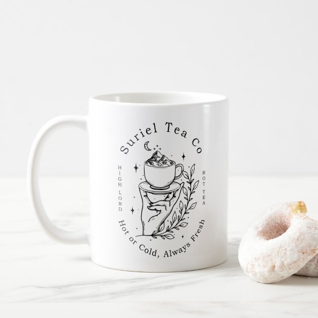 The Suriel Tea Co Company ACOTAR Velaris 1WH1 Coffee Mug (With Donut)