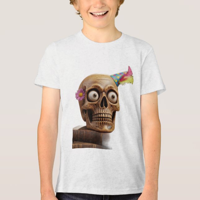 The Surprised Scholar Tri-Blend Shirt (Front)