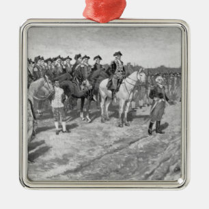The Surrender of Cornwallis at Yorktown Metal Tree Decoration
