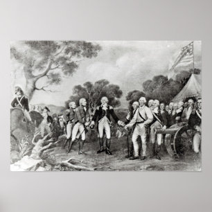 The Surrender of General Burgoyne Saratoga Poster