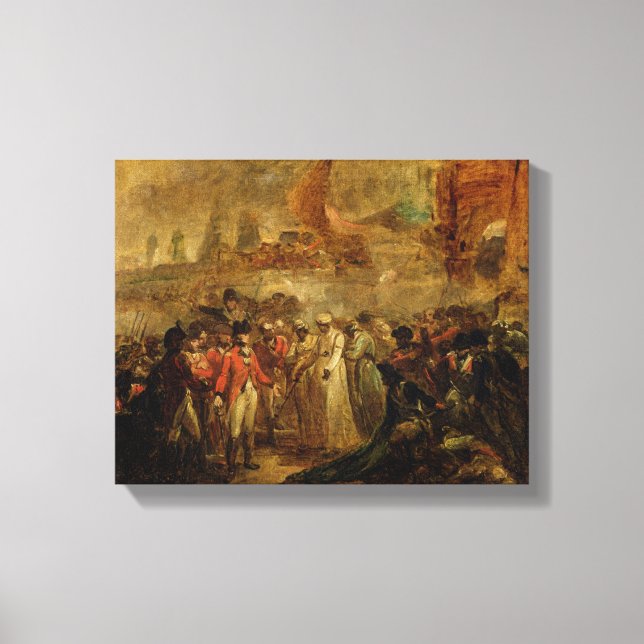 The Surrender of the Two Sons of Tipu Sahib (1749- Canvas Print (Front)