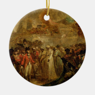 The Surrender of the Two Sons of Tipu Sahib (1749- Ceramic Tree Decoration