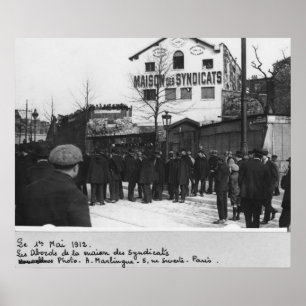 The surroundings of the Maison des Syndicats, Poster