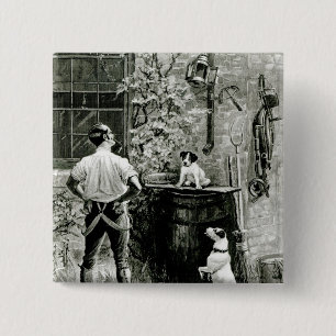 The Survival of the Fittest 15 Cm Square Badge