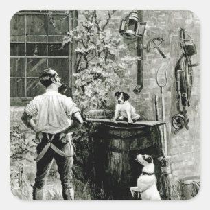 The Survival of the Fittest Square Sticker