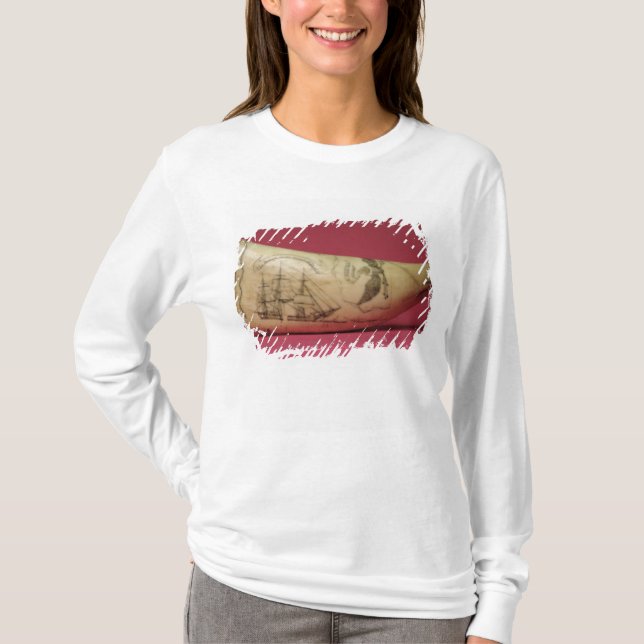 The Susan on the coast of Japan' Scrimshaw T-Shirt (Front)