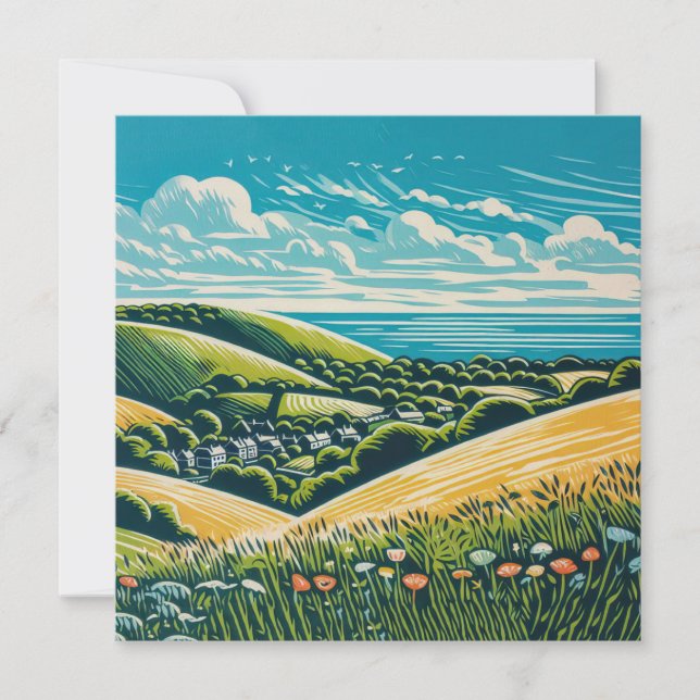 The Sussex Downs Card (Front)