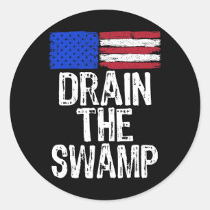The Swamp Kamala Harris 2024 Election Anti Trump Classic Round Sticker