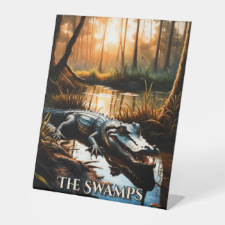 The Swamps Pedestal Sign