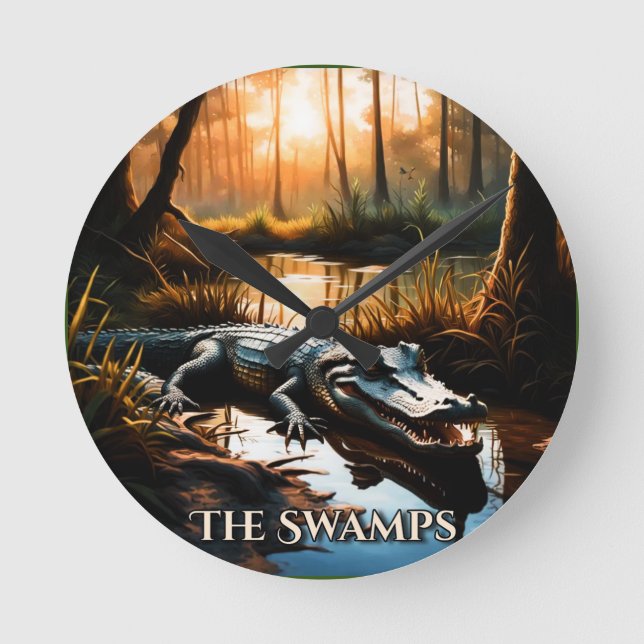The Swamps Round Clock (Front)